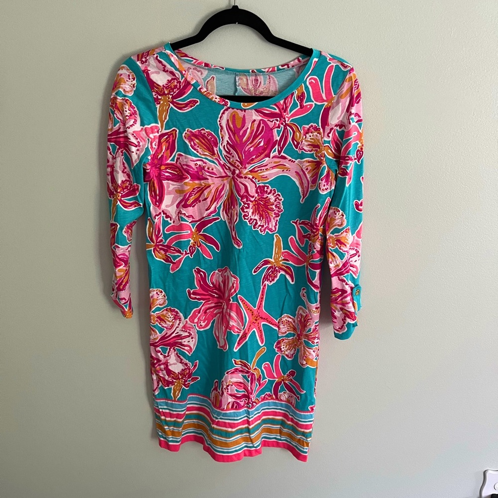 Lilly pulitzer sea blue via sunny dress